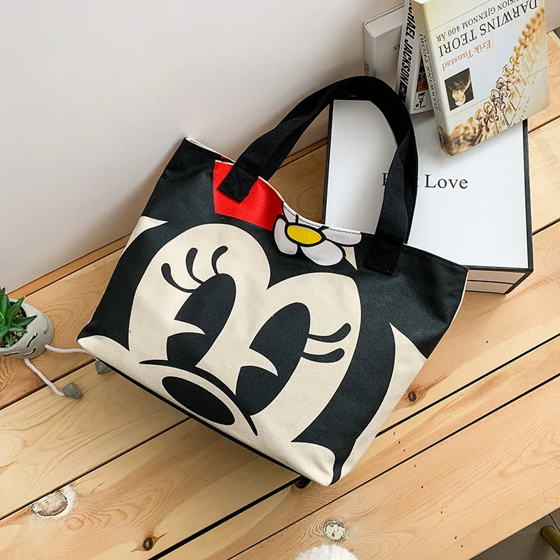

Disney Shoulder Bag Women Cartoon Mickey Mouse Large Capacity Handbag Girl Hand Cross-Body Bag Fashion Gift