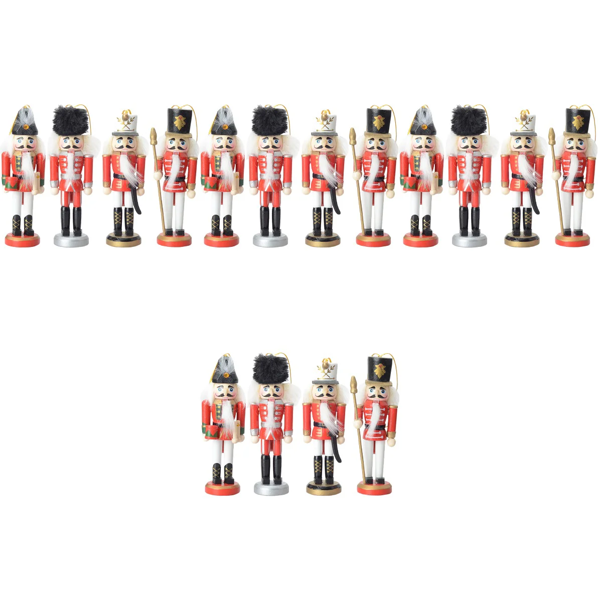 

16 Nutcracker Figure Christmas Nutcracker Solider Holiday Decoration