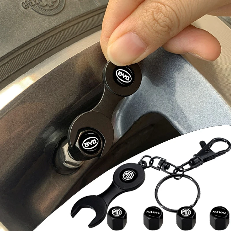 

1Set Car Logo Tire Valve Cap Keychain Valve Cap Car Accessories For Fiat 500 Tipo Panda Egea Bravo Ducato Stilo Sedici Grande