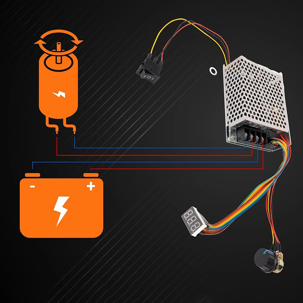 Щеточный двигатель регулятор мощности кондиционера Регулируемый 10-55 в 40 А