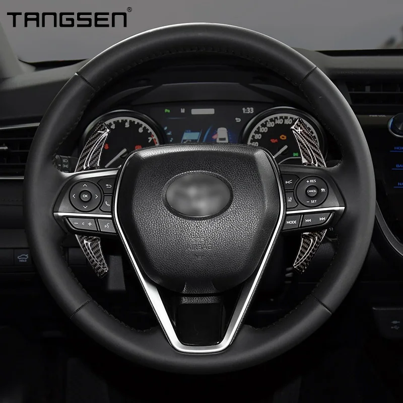 Лопатка рулевого колеса из углеродного волокна для Toyota Camry Corolla Avalon Levin RAV4 2018-2020