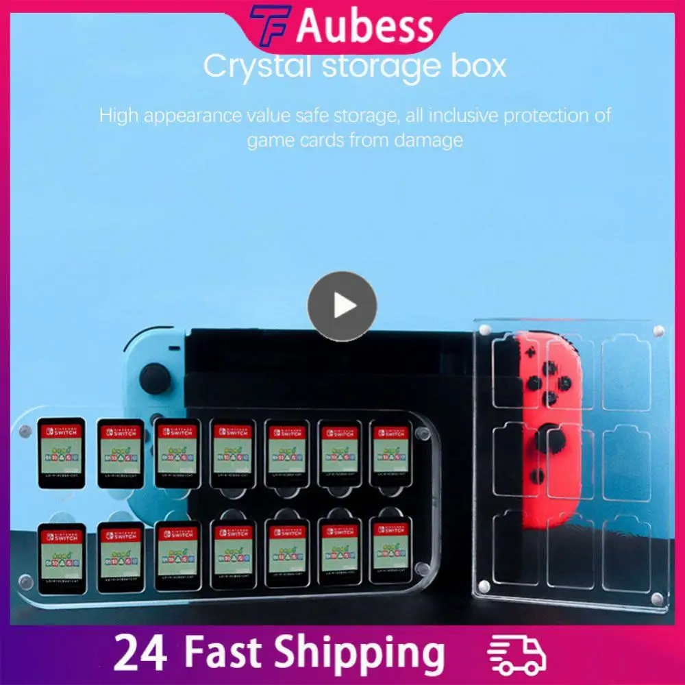 

Game Card Case Display Stand Acrylic Protective Shell Transparent Shockproof Protective Case For Switch Storage Box