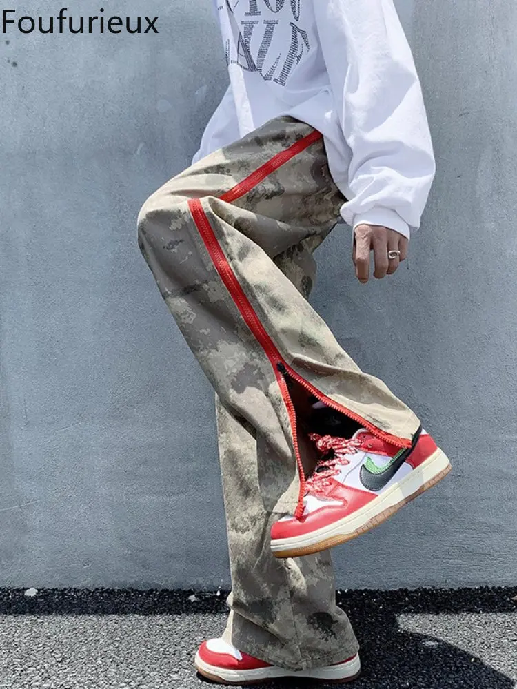 

Мужские камуфляжные брюки-карго, с эластичным поясом