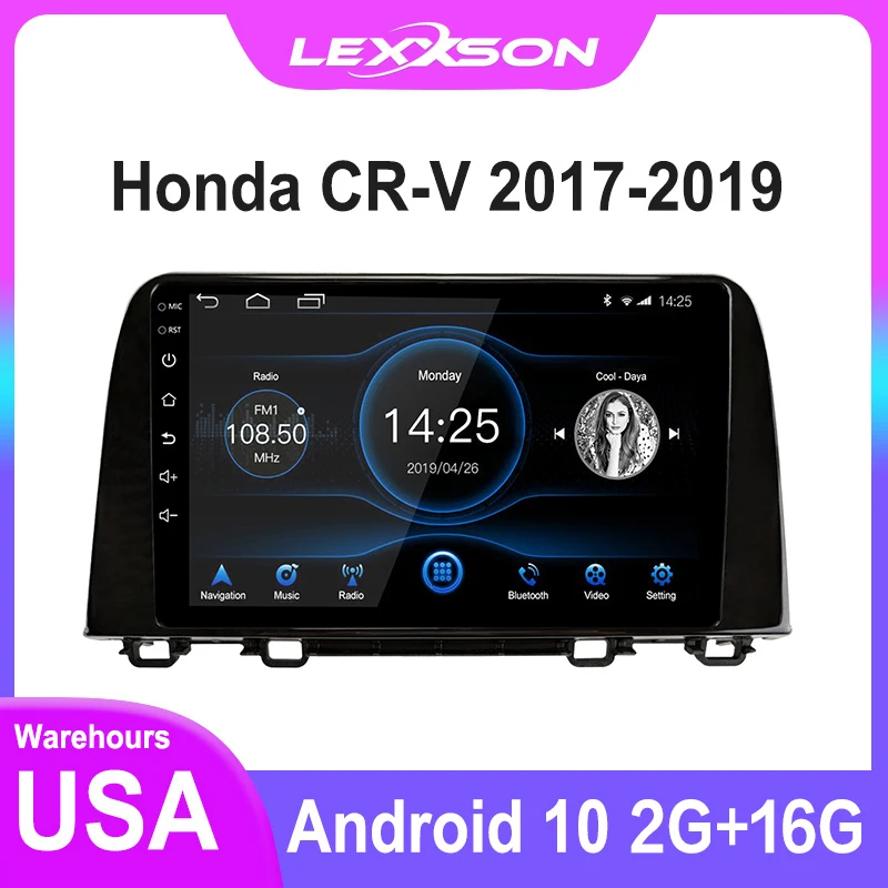 

2G+16G DSP Android 10.0 Car Radio for Honda CRV 2017 2018 2019 Multimedia 1080P Mirror Link RDS FM AM GPS Navigation IPS Screen
