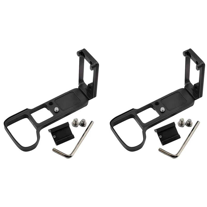 

2X Vertical Shoot Hand Grip With Hot Shoe For Sony A9 A7 MARK III A7III A7RIII A7R3 Quick Release L Plate Camera Bracket