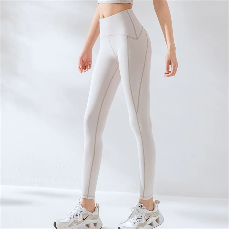 

Leggings Women Lift Hip Sports and Fitness Pants Female High-waisted Stretch Yoga Pants Sportswear Woman Gym Running Leggings