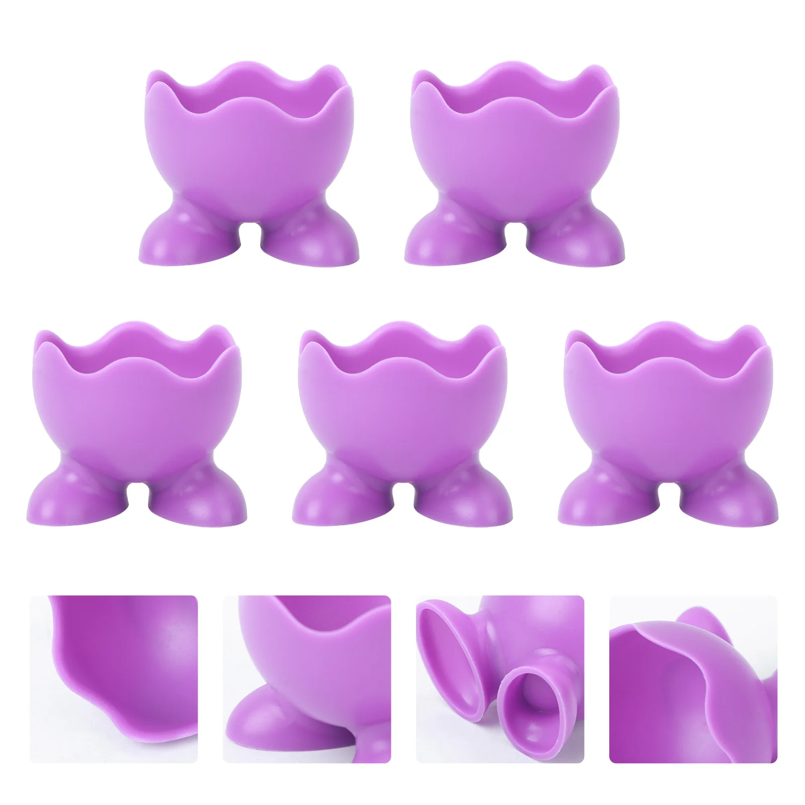 

Egg Holder Boiled Cup Cupseggs Silicone Refrigerator Storage Container Hard An Breakfast Spoonspenguin Kitchen Cartons