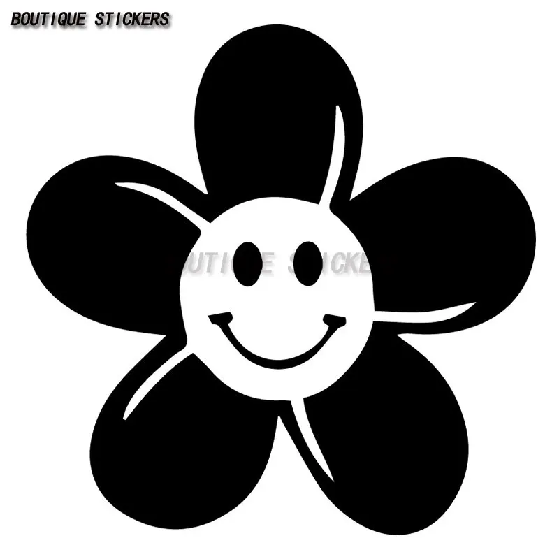 

High quality car sticker, beautiful smile, daisy decal, waterproof PVC sticker, car motorcycle sticker, to cover scratches