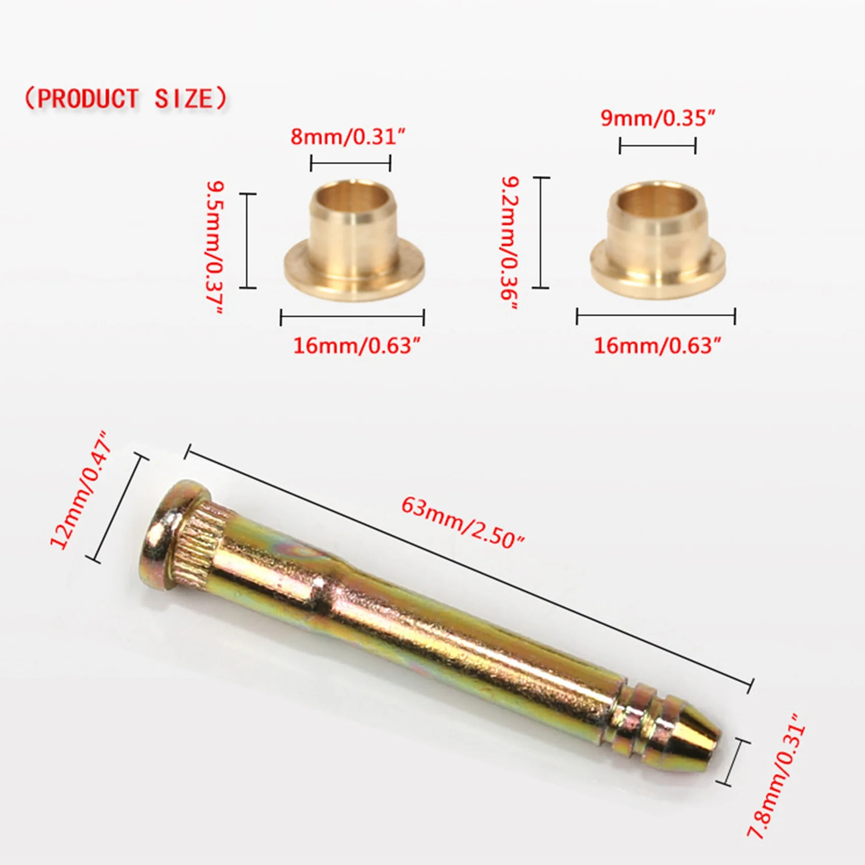 2 шт. набор для ремонта штифтовых втулок Honda Civic Accord Петля двери автомобиля Crx Ek Eg