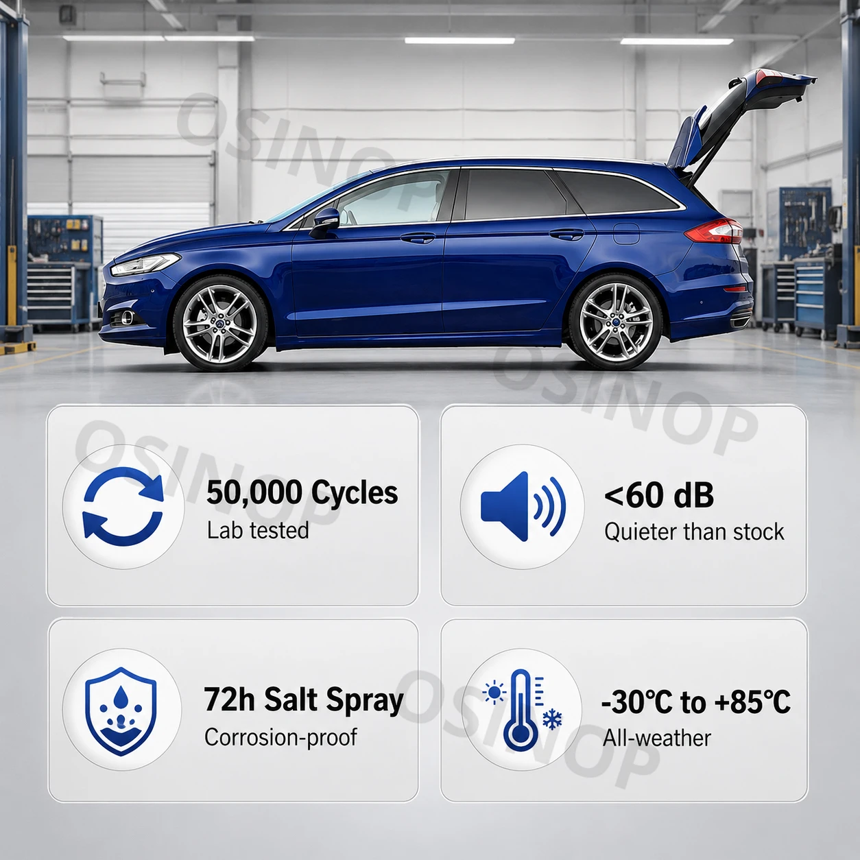 Фото Электрический амортизатор двери багажника (газовая пружина) для Ford Mondeo 2015-2020, автоматическая поддержка подъема багажника №5