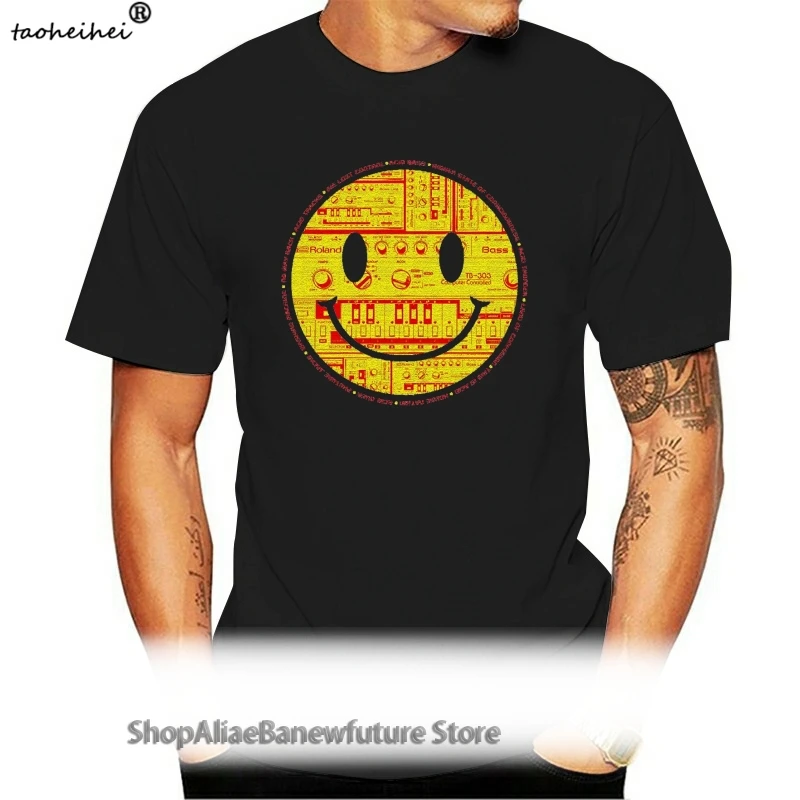 

Кислотная Мужская футболка Roland 303 для Синт-дома, танцев, музыки, Dj Ibiza