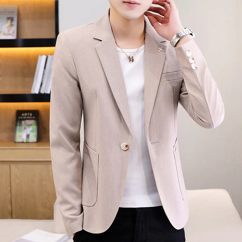 

COO 2023 Men's Spring New Casual Fashion BLAZER Youth Slim blazer
