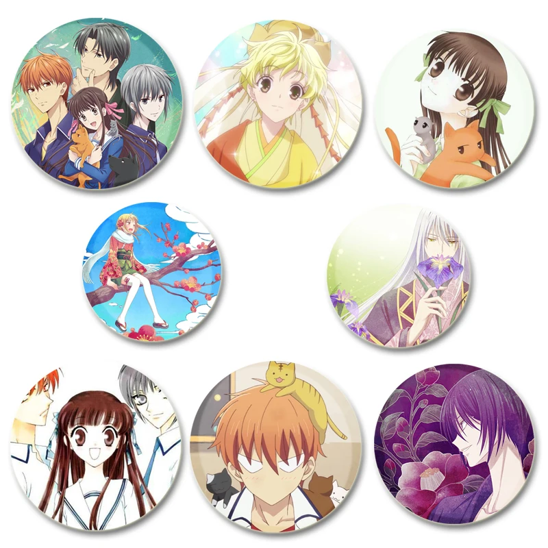 Горячий персонаж аниме Honda Tohru Souma Kyo милый значок с героями мультфильмов жестяные