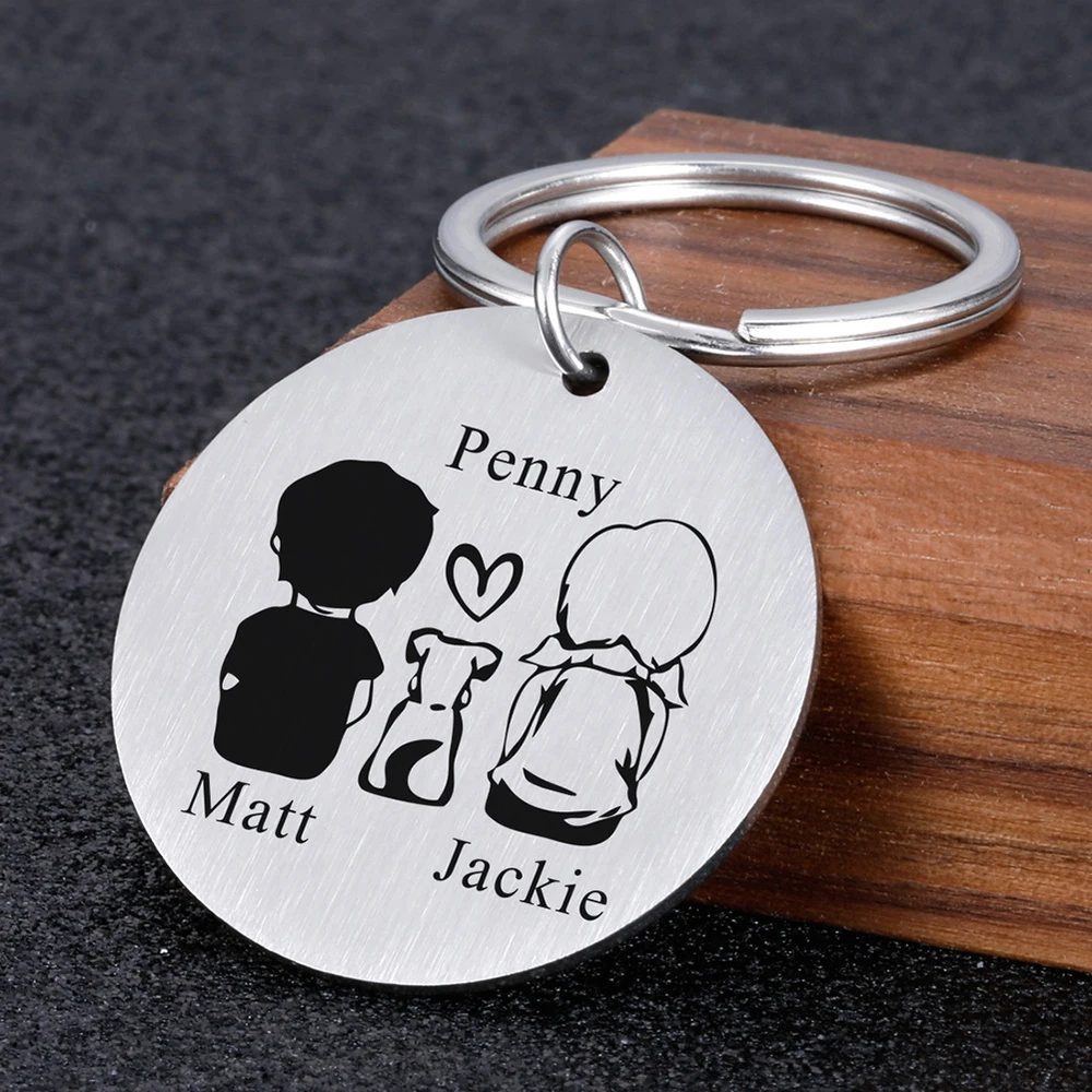 

Personalized Valentines Day Gift Keychains Customized Name Key Chain Gift for Boyfriend 2022 Lovers Girlfriend Couple Key Ring