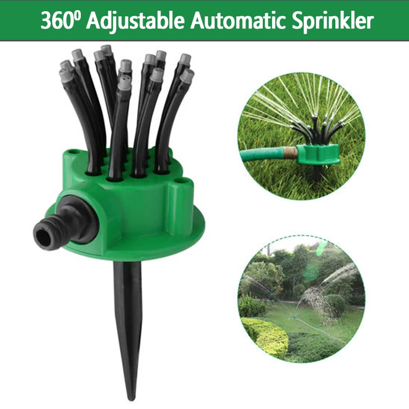 

360 градусов Регулируемая Автоматическая фотовращающаяся система орошения для сада