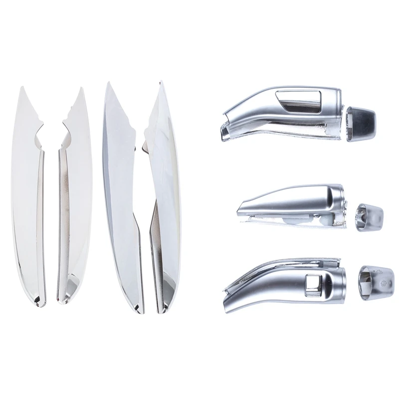 

2 Set Car Accessories:1 Set Air Intake Grille Strips Trim & 1 Set Wiper Shift Lever Cruise Sequins Covers Stickers Kit