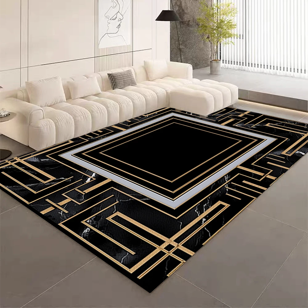 

Modern Luxury Room Decor Carpets for Living Room European 3D Pattern Bedroom Mats Coffee Table Large Area Floor Rug Customizable