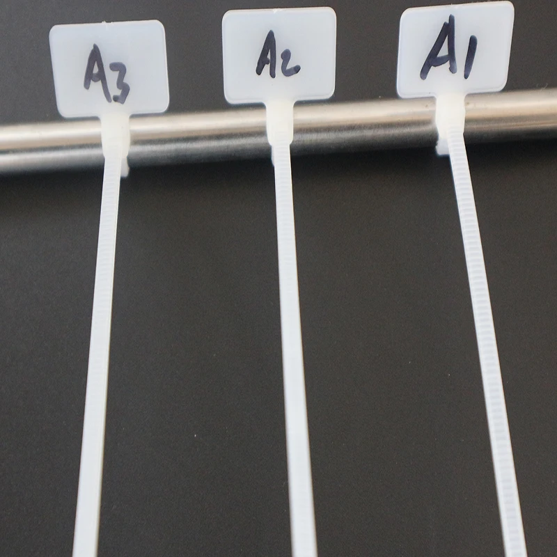 Mytools. Маркер для бирок. Кабельная стяжка маркерная, 100шт. Петельки стяжки тонкие 150мм. Конструктор аккумарк.