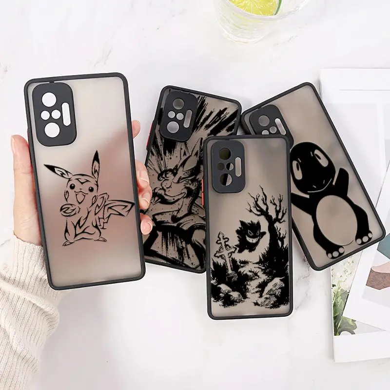 

P-Pokemon-GO-Pikachu-Gengar-Anime For Redmi Note 11 Case Xiaomi Redmi 8 9 9A 9C 9T 10C 6A 7A Note 8 10 11 9 Pro Case Matte Cover