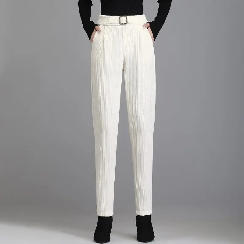 Осенне-зимние женские брюки Harlan с высокой талией свободные эластичные