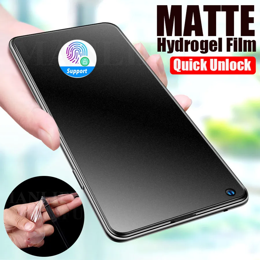 

99D Front Back Matte Hydrogel Film For Samsung Galaxy S22 Ultra S21 S20 Note 10 Plus A51 A71 A52 A50 Full TPU Screen Protector