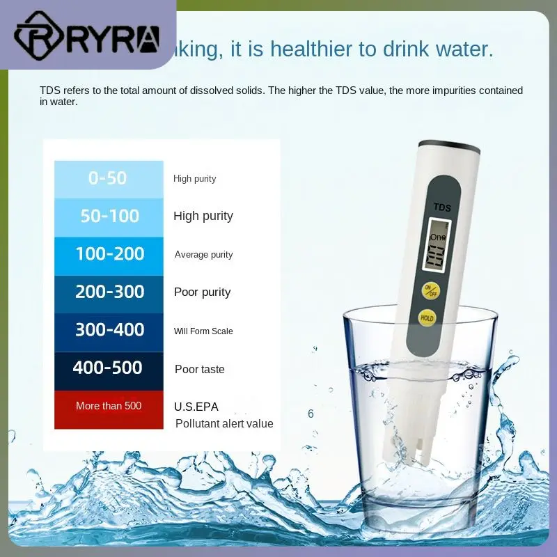 

Ручка Tds для измерения кислотности, ручка для проверки качества воды с низкой мощностью в течение 3 секунд