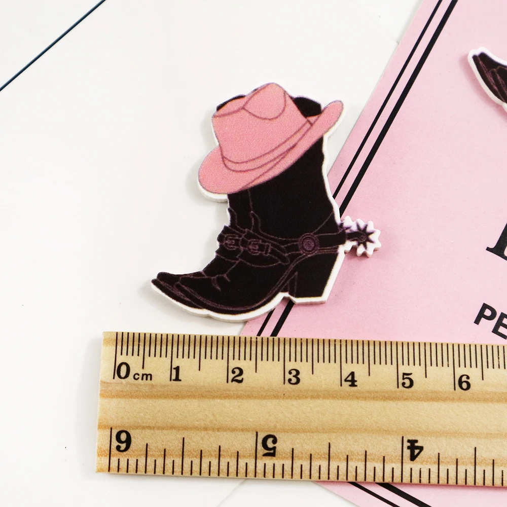 Ковбойские ковбойские каучуки с плоской задней стороной товары для рукоделия