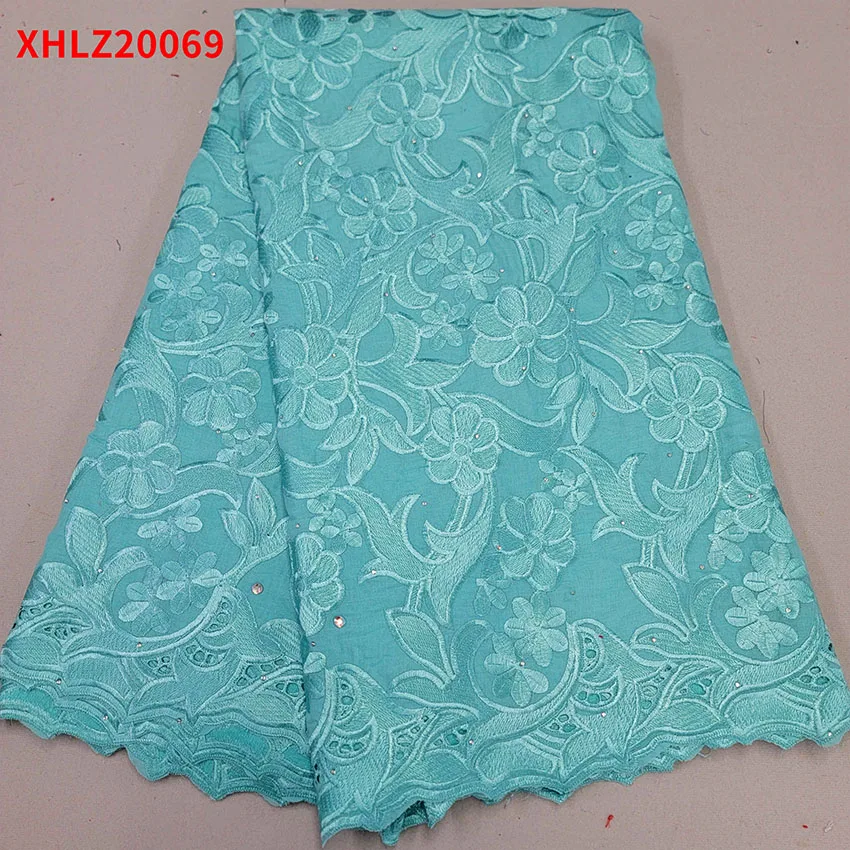 

African Classic Cotton Lace Fabric Swiss Pure Lace Fabric 2KG XHLZ20069