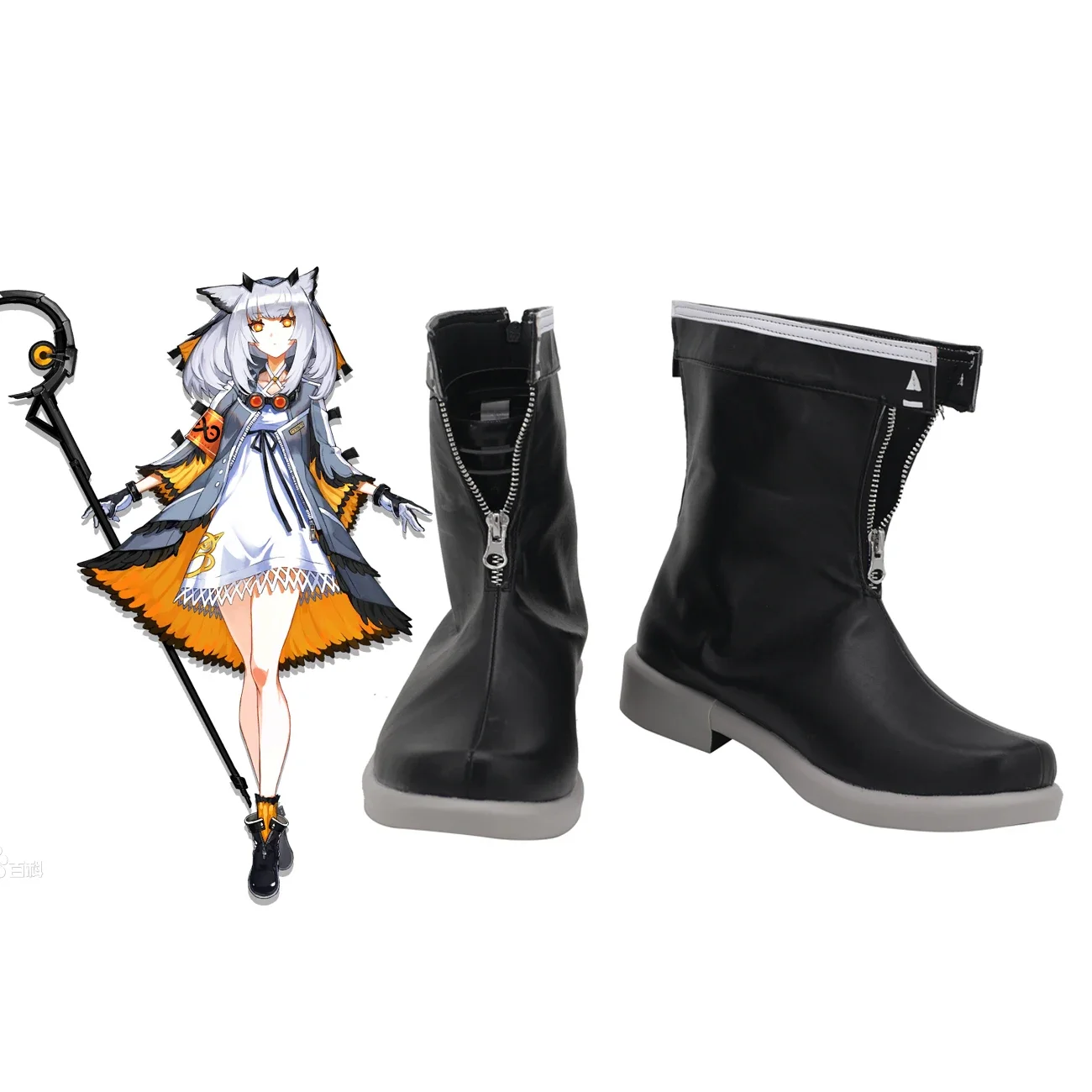 Сапоги для косплея arknight Ptilopsis черные ботинки изготовленные на заказ любого