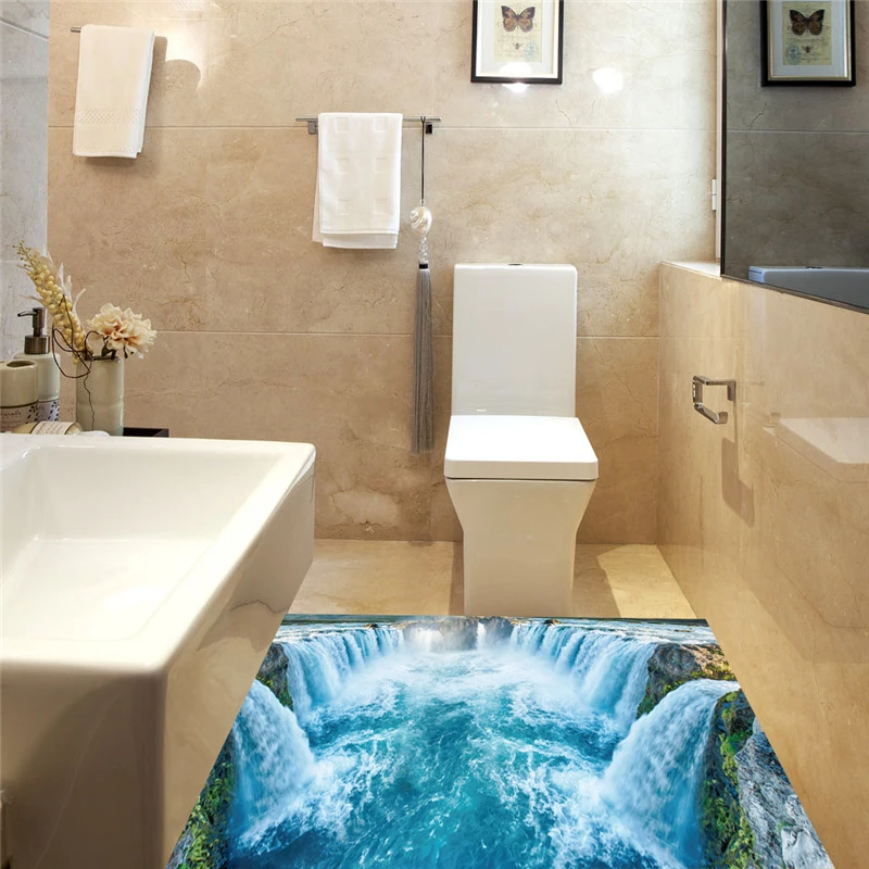 Новинка 3D Наклейка на стену с изображением водопада окно домашний декор гостиная