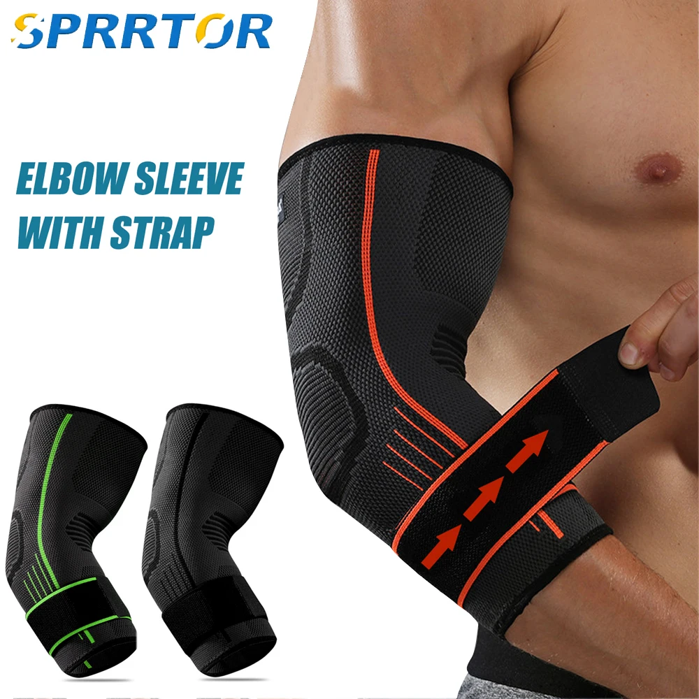 

1Pcs Elbow Brace,Adjustable Support Wrap,Arm Pads Guard for Joint,Arthritis Pain Relief, Tendonitis,Sports Injury Recovery
