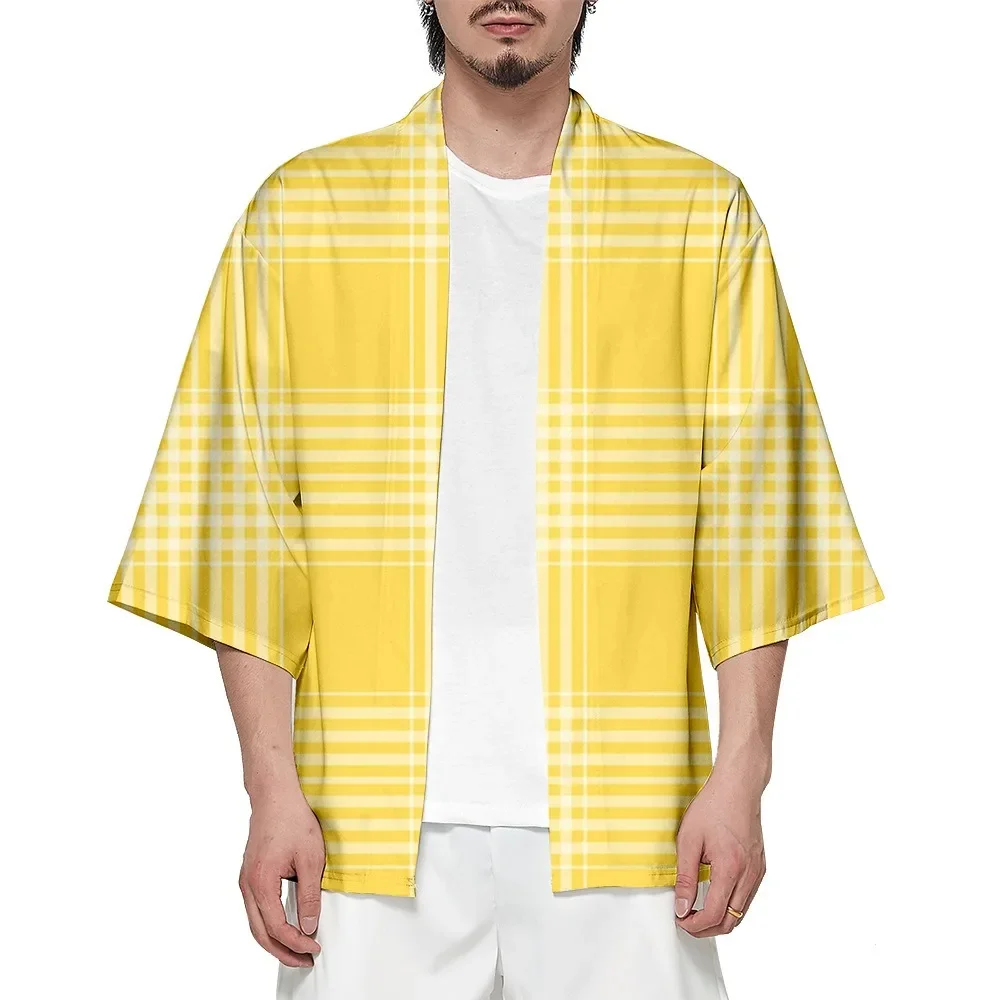 Летняя Классическая гавайская рубашка в стиле унисекс юката пляжные топы модный