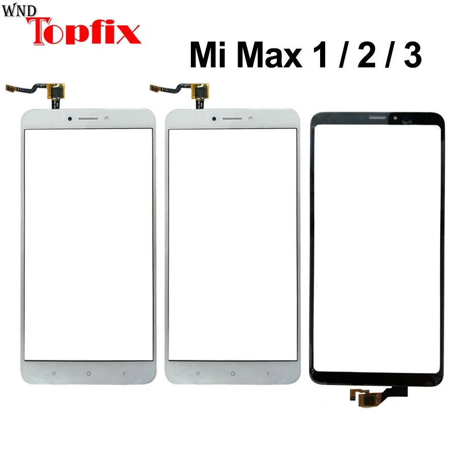 

Стеклянная панель сенсорного экрана для Xiaomi Mi Max 1 2 3, запасные части для Mi Max, переднее стекло сенсорного экрана