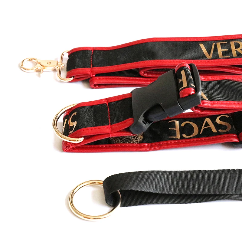 

Роскошный комплект ошейников и поводков для собак, качественные дизайнерские фирменные Значки для средних и больших собак, поставка L0055