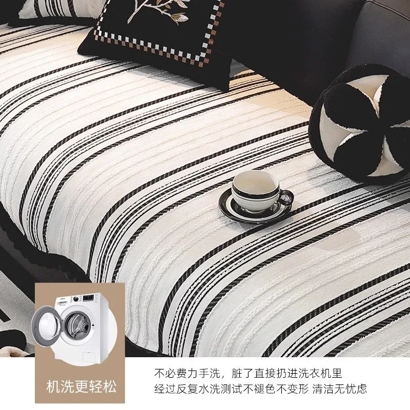 Living Home 2024 зимний чехол из синели для дивана нескользящая подушка чехлы диванов