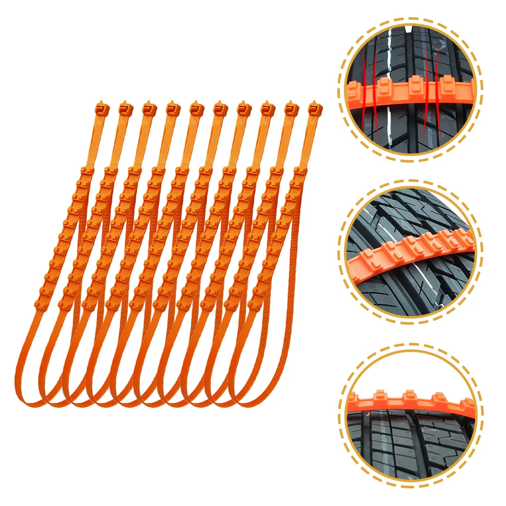 10 шт. автомобильные снежные цепи шины для автомобилей стяжки тросы на молнии