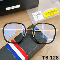 2022 thom brand titanium round optical eyeglasses men women tb128 glasses frame myopia prescription eyewear with original box