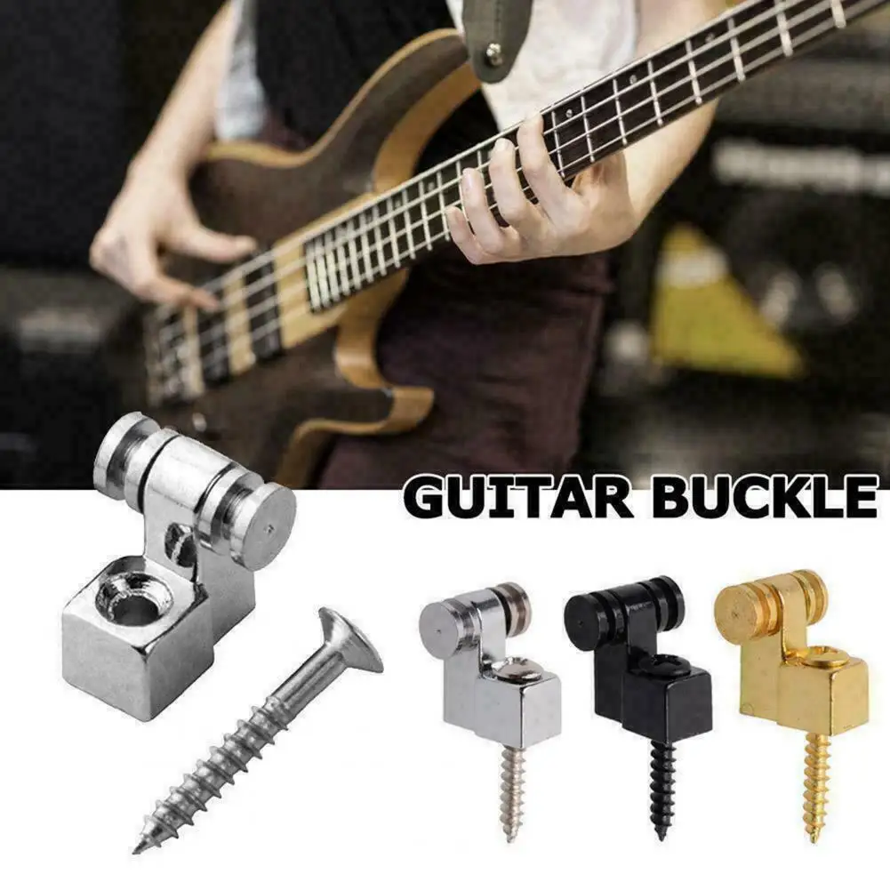 

Guitar Roller String Buckle Retainer Anti-rust Durable Metal Roller String Trees Retainers for Indoor
