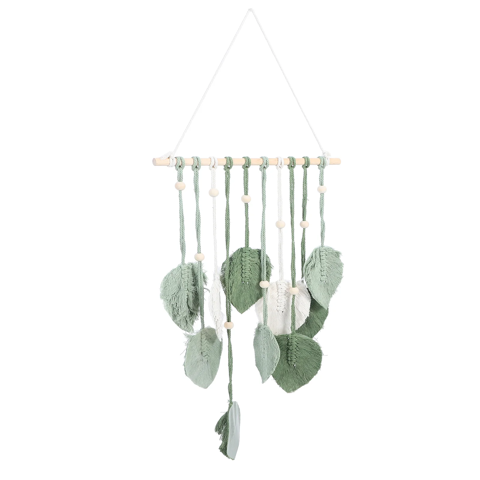 

Macrame Wall Hanging Leaf Woven Tapestry Bohemian Style Wall Hanging Decor