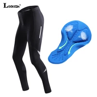 reflective men 3d silicone mtb cycling pant elastic quick dry tight riding pant breathable comfortable long pants sports trouser