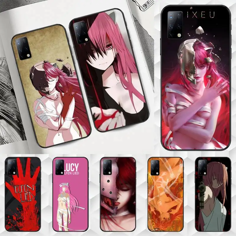 

anime Elfen Lied Phone Case For Huawei Y7 Y9 Y6 Y5 Y8 Y9 Y7P Y6P enjoy8 Y8P enjoy10S plus lite pro soft Cover Fundas