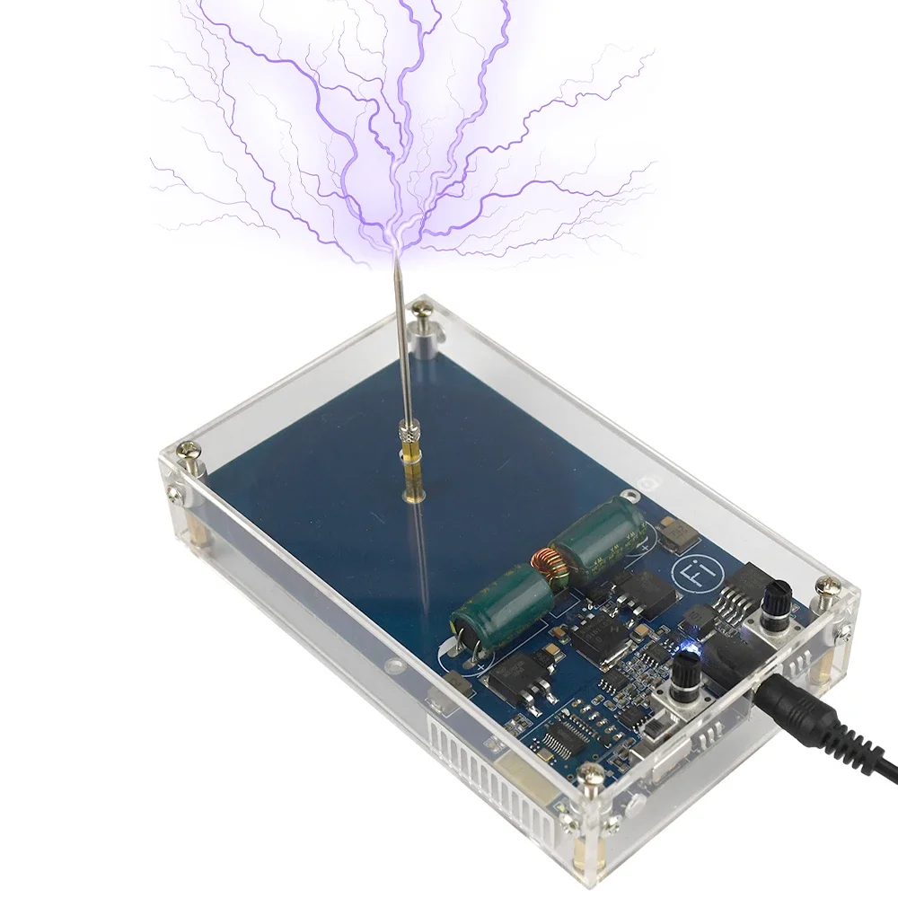 

Tesla Coil Bluetooth-compatible Music Touchable Artificial Lightning Spark Toy Frequency Voltage Pulse Electric Arc Generator