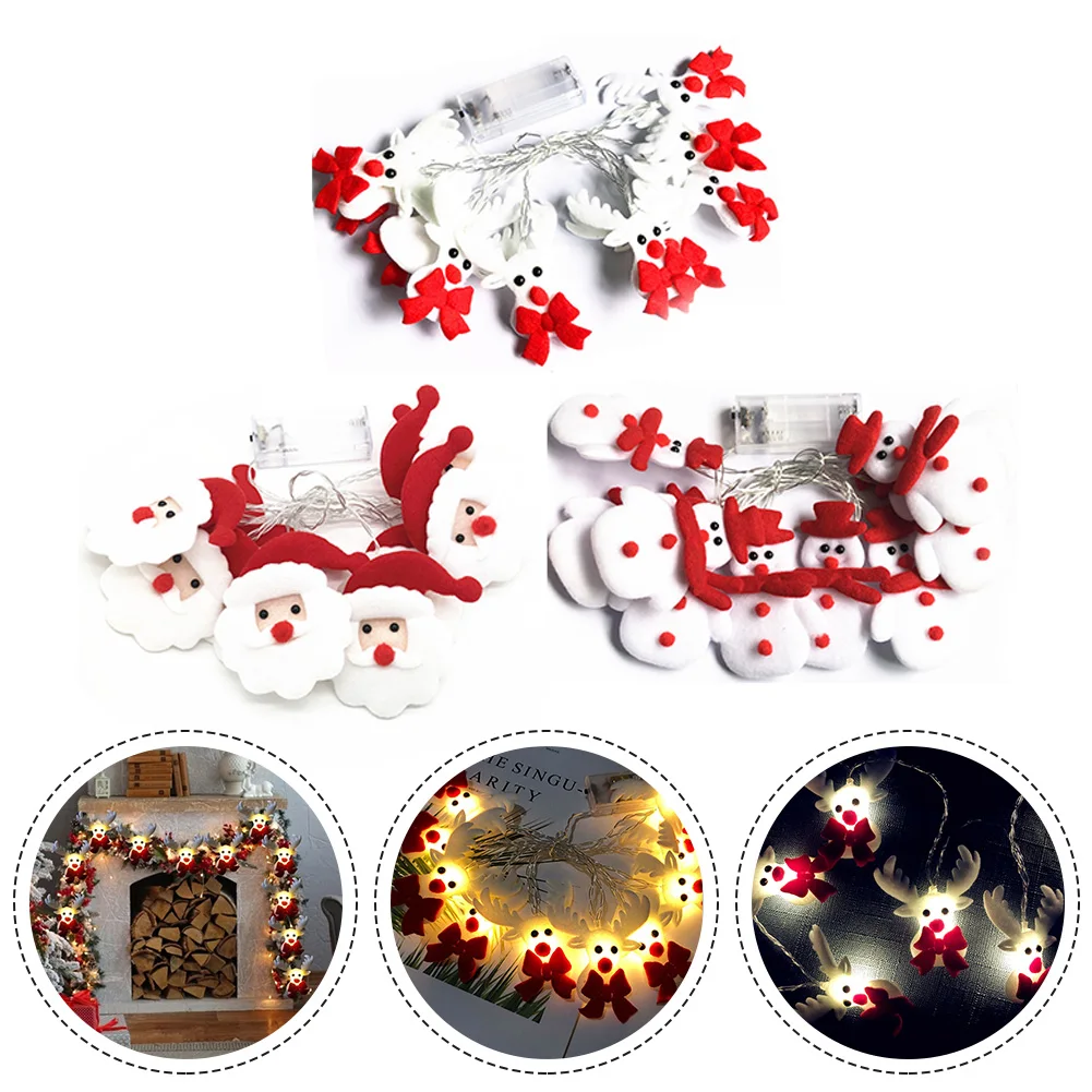 

Christmas Styles String Light LED Christmas Fabric Decorative Lights Christmas Tree Holiday Party Weeding Decoration