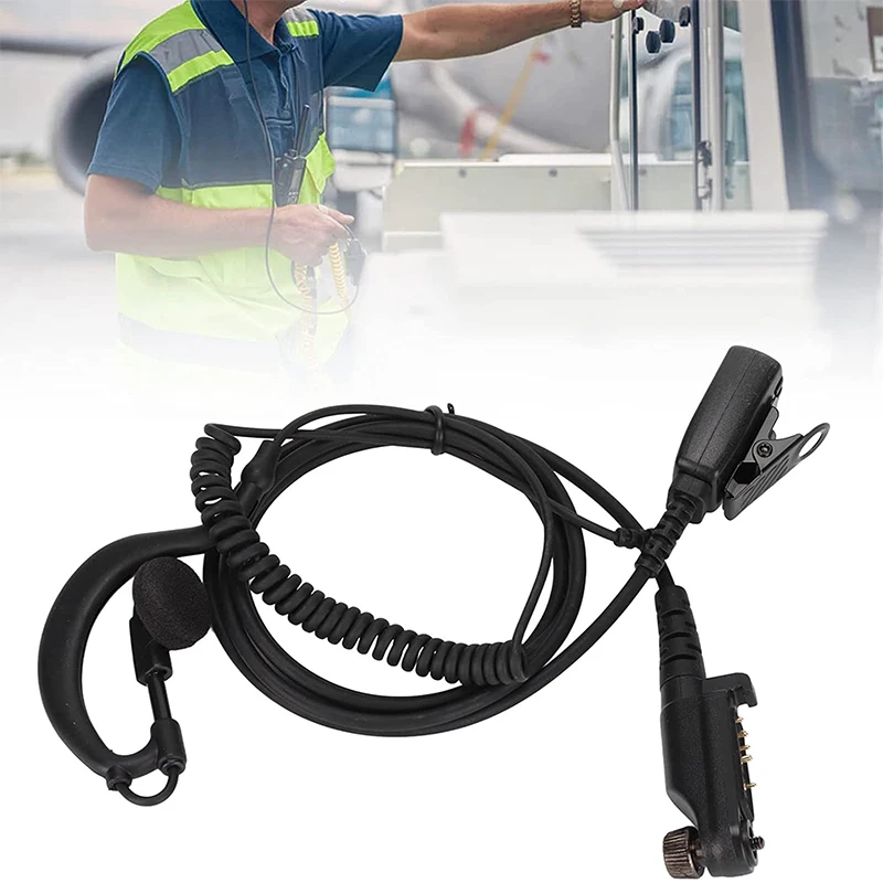 ICCL 2 Way Radio Headset Walkie Talkie Tube Earpiece with PTT for Hytera PD680 PD682 PD685 PD600 PD602 PD605 PD662 PD665 X1p X1e