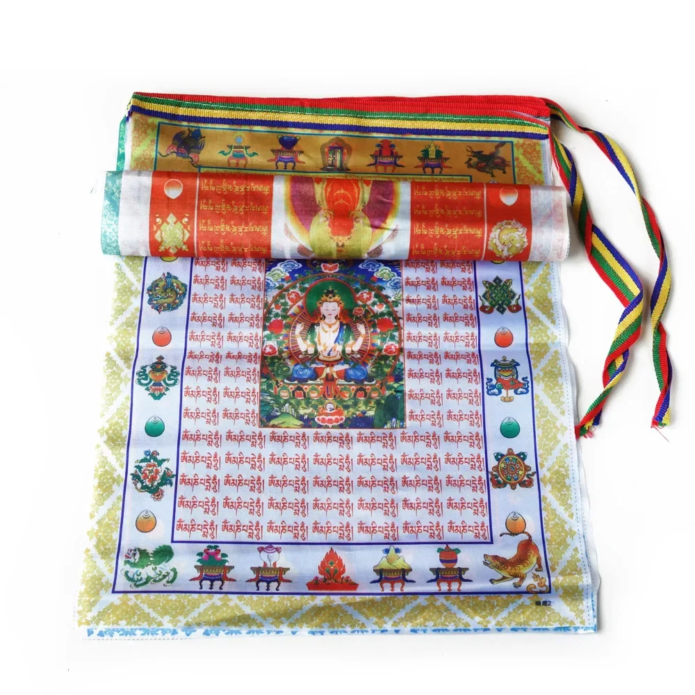 Тибетские Молитвенные флаги буддистские уличные тибетские садовые декоративные