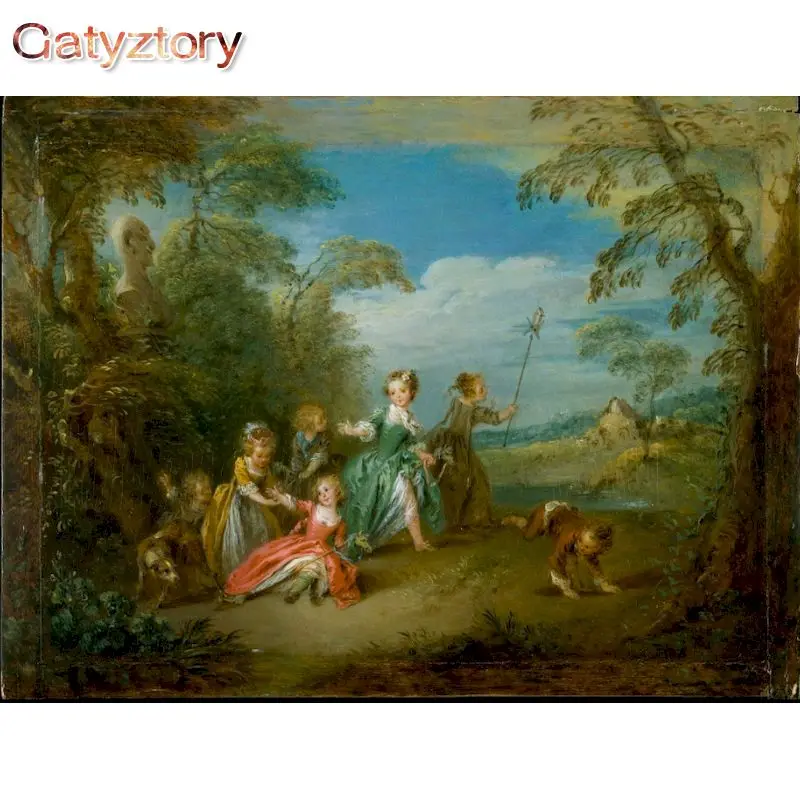 

GATYZTORY Painting By Number Play Landscape Drawing On Canvas HandPainted Paint Art Gift DIY Pictures By Number Kits Home Decor