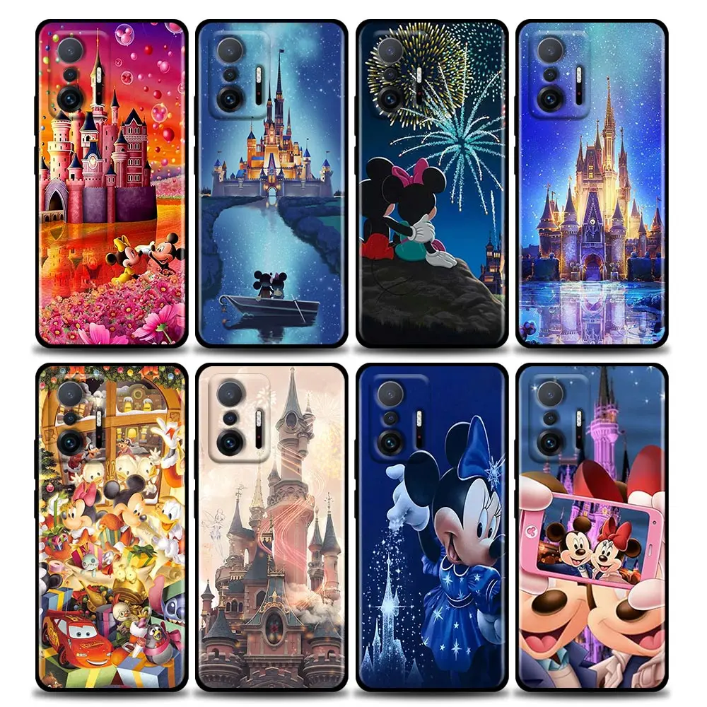 

Disney Mickey Minnie Castle Phone Case for Xiaomi 12 12X 11 11X 11T X3 X4 NFC M3 F3 GT M4 Pro Lite NE 5G Cases Fundas Coque Capa