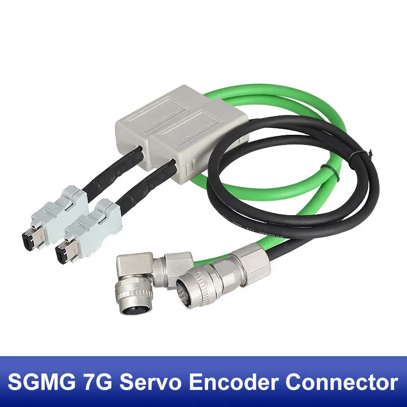 

SGMGV 7G Servo Encoder Connector Motor Extension Cable 1-5 Meters Straight head Elbow JZSP-CVP02-05 03-E cable Gilded Data Line