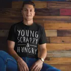 Футболка с музыкальным принтом Гамильтона, веселая Мужская футболка с надписью Young Scrappy And smd, Модная хлопковая футболка