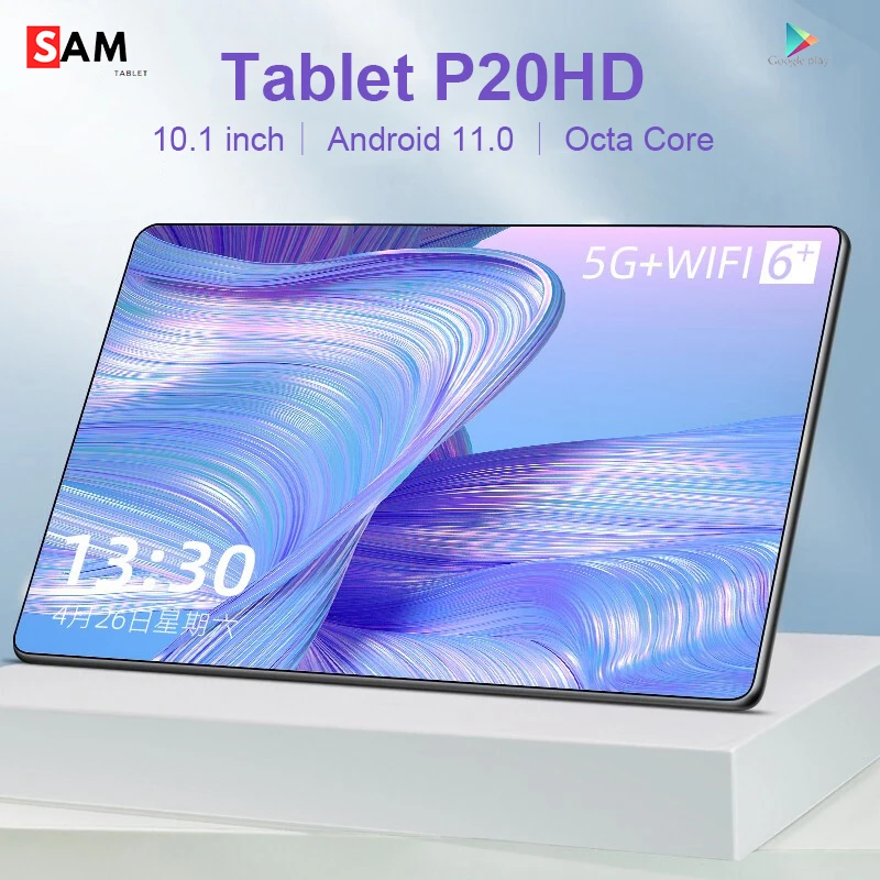 Tablet P20HD 10.1 Inch Tablet Android 11 Octa Core Android Tablet 8GB RAM 256GB ROM Dual Phone Call 5G Tablets Game Tablete PC pad pro tablets 10 1 inch 6gb ram 128gb rom tablet android 10 0 tablete 5g lte phone call tablete tablet pc tablet phone call